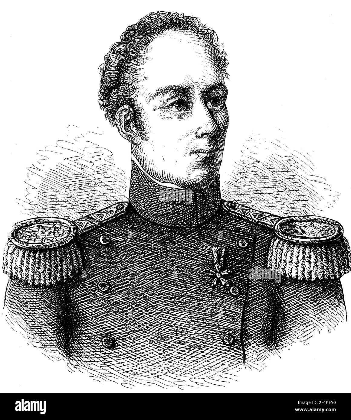 Guillaume Henri Dufour, 15. September 1787 - 14. Juli 1875, war ein Schweizer General, Ingenieur, Kartograph, Politiker und Humanist. Dufour war der erste General in der Geschichte der Armee der Schweizerischen Eidgenossenschaft / Guillaume Henri Dufour, 15. 1787. - 14. September. Juli 1875, war ein Schweizer General, Ingenieur, Kartograf, Politiker und Humanist. Dufour war der erste General in der Geschichte der Armee des Schweizer Bundesstaates, Historisch, historisch, digital verbesserte Reproduktion eines Originals aus dem 19th. Jahrhundert / digitale Produktion einer Originalvorlage aus dem 19. Jahrhundert Stockfoto