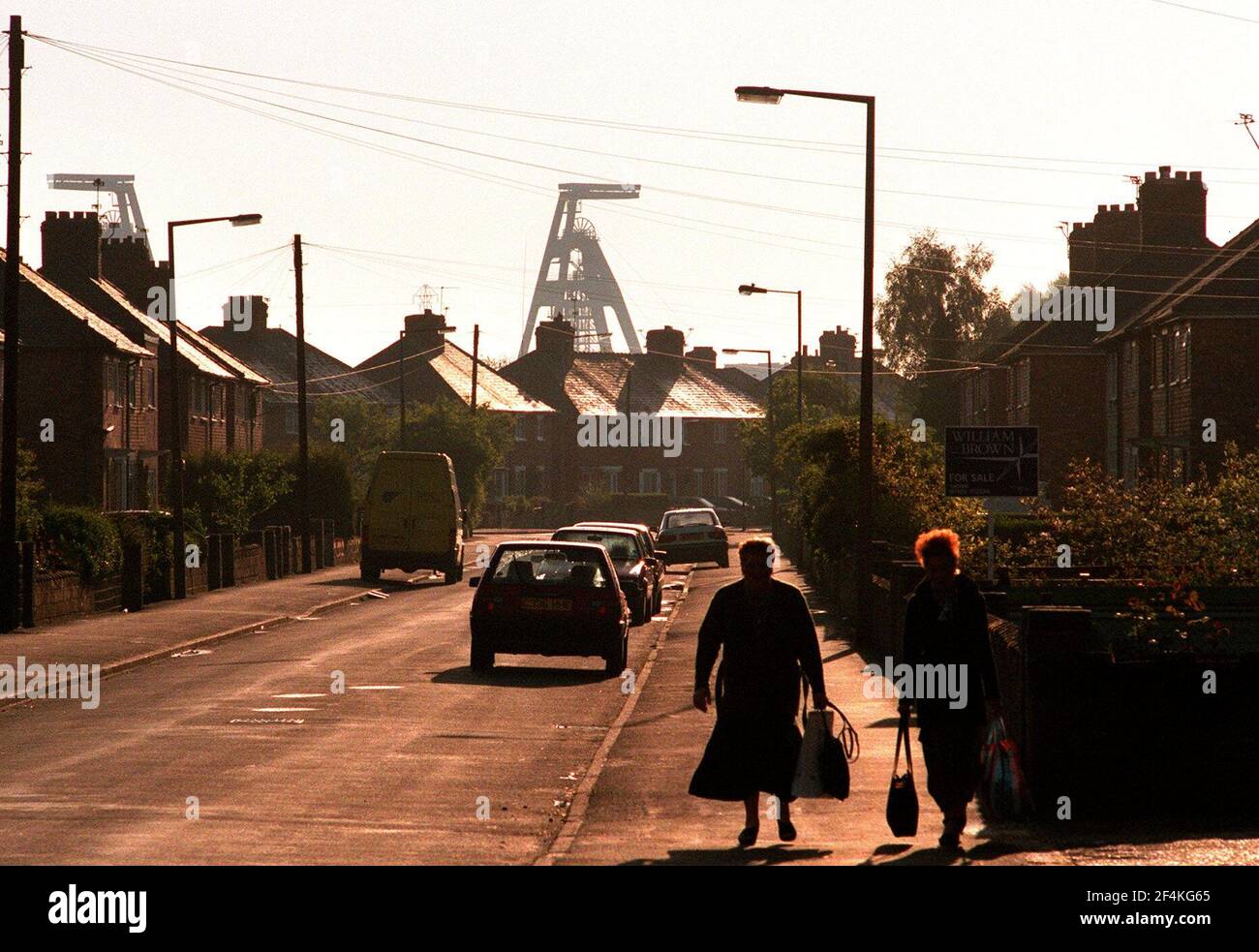 Das Dorf Moorends in der Nähe von Doncaster Mai 1999which registriert hat 150 Drogenabhängige von 4.500 Einwohnern Stockfoto