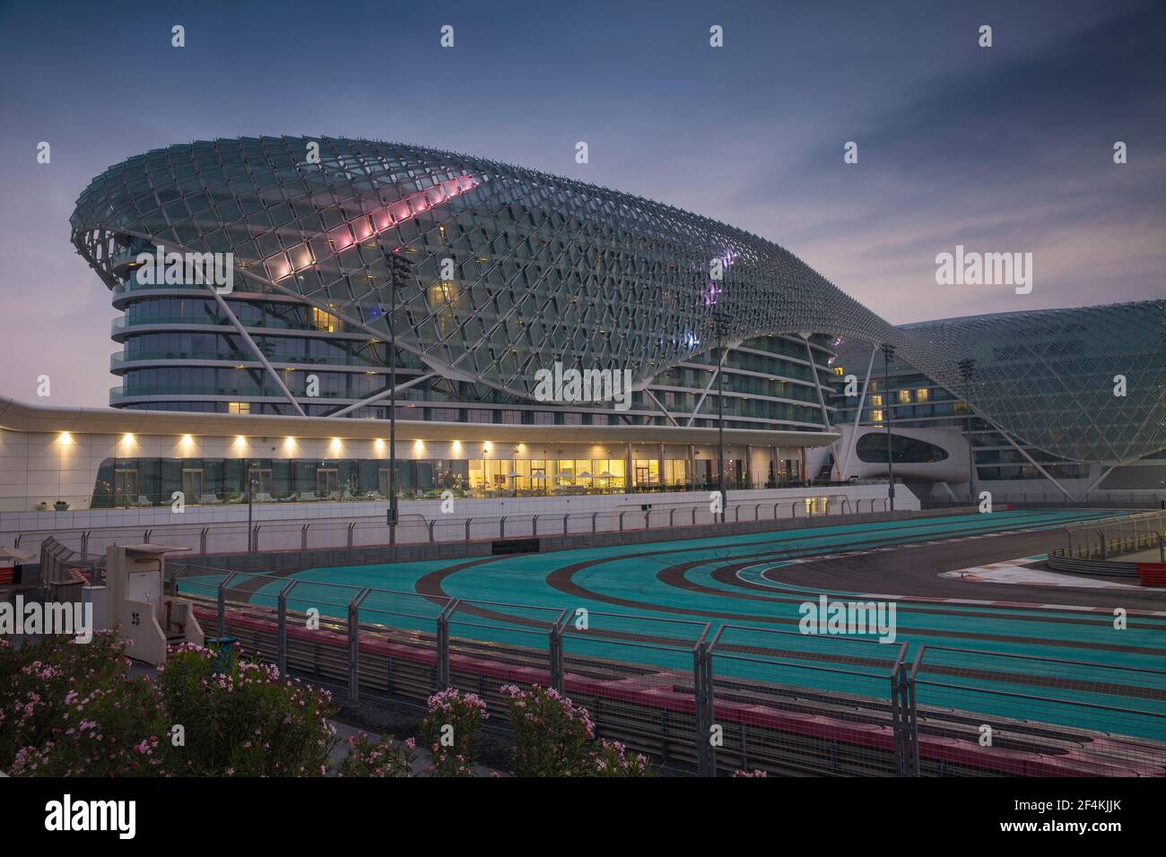 Die Vereinigten Arabischen Emirate, Abu Dhabi, Yas Island, Yas Viceroy Hotel Stockfoto