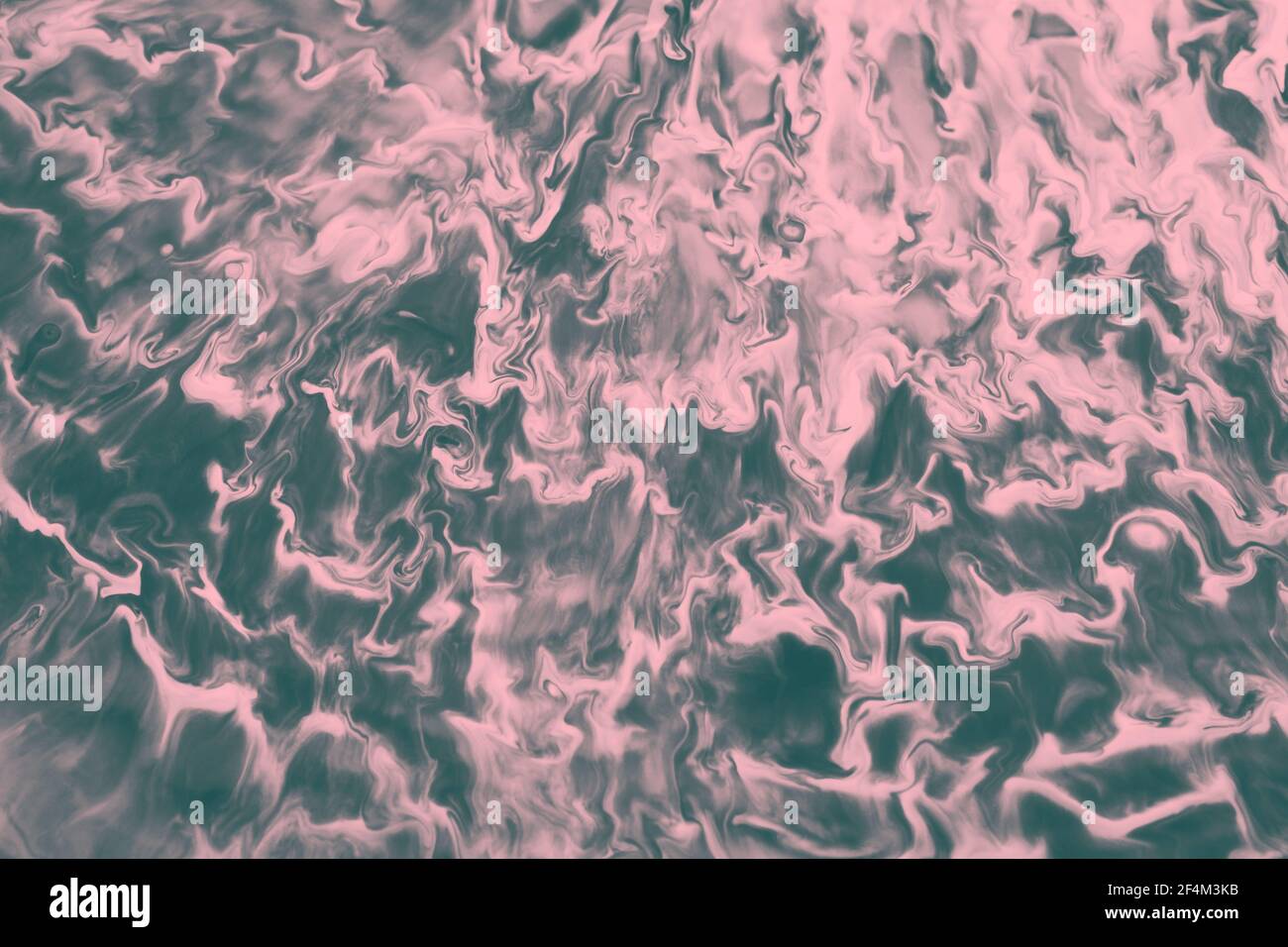 Grün und rosa Farbe Textur. Kreativer Hintergrund. Abstrakte organische Kunst. Stockfoto