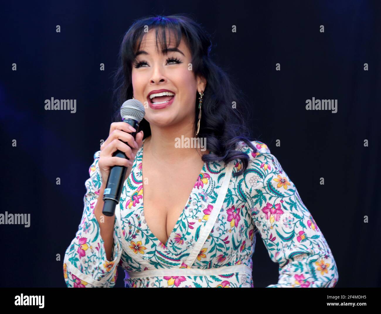 Jun 22, 2019 - London, England, UK - West End Live 2019, - Tag Eins Fotoausstellungen: Besetzung Alladin Stockfoto