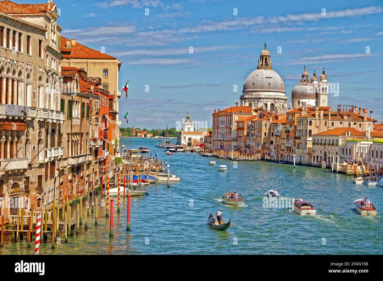 Der Canal Grande in Venedig, Italien. Stockfoto