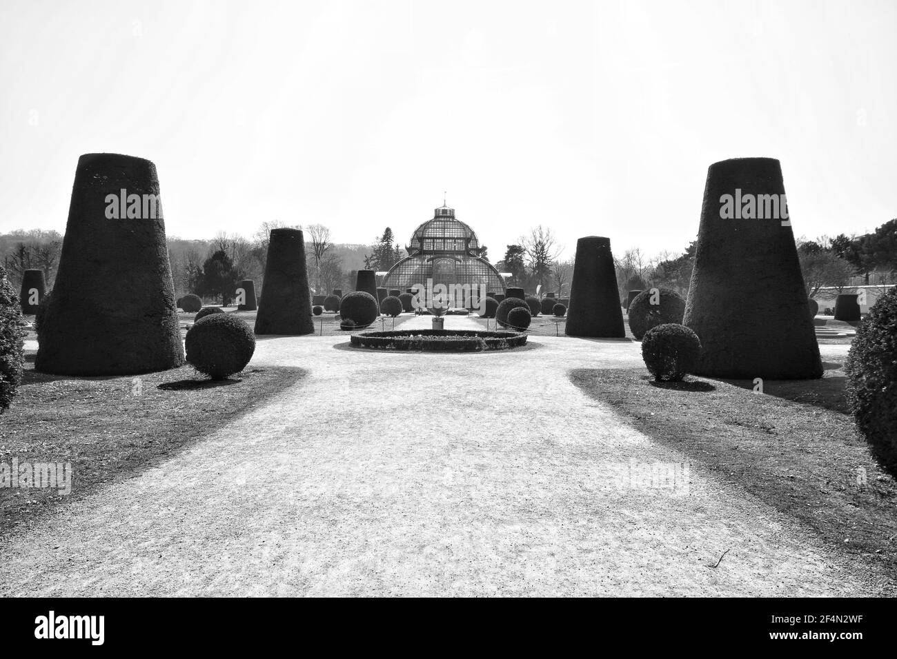 Palmenhaus Schönbrunn grünes Haus in Wien Österreich Stockfoto
