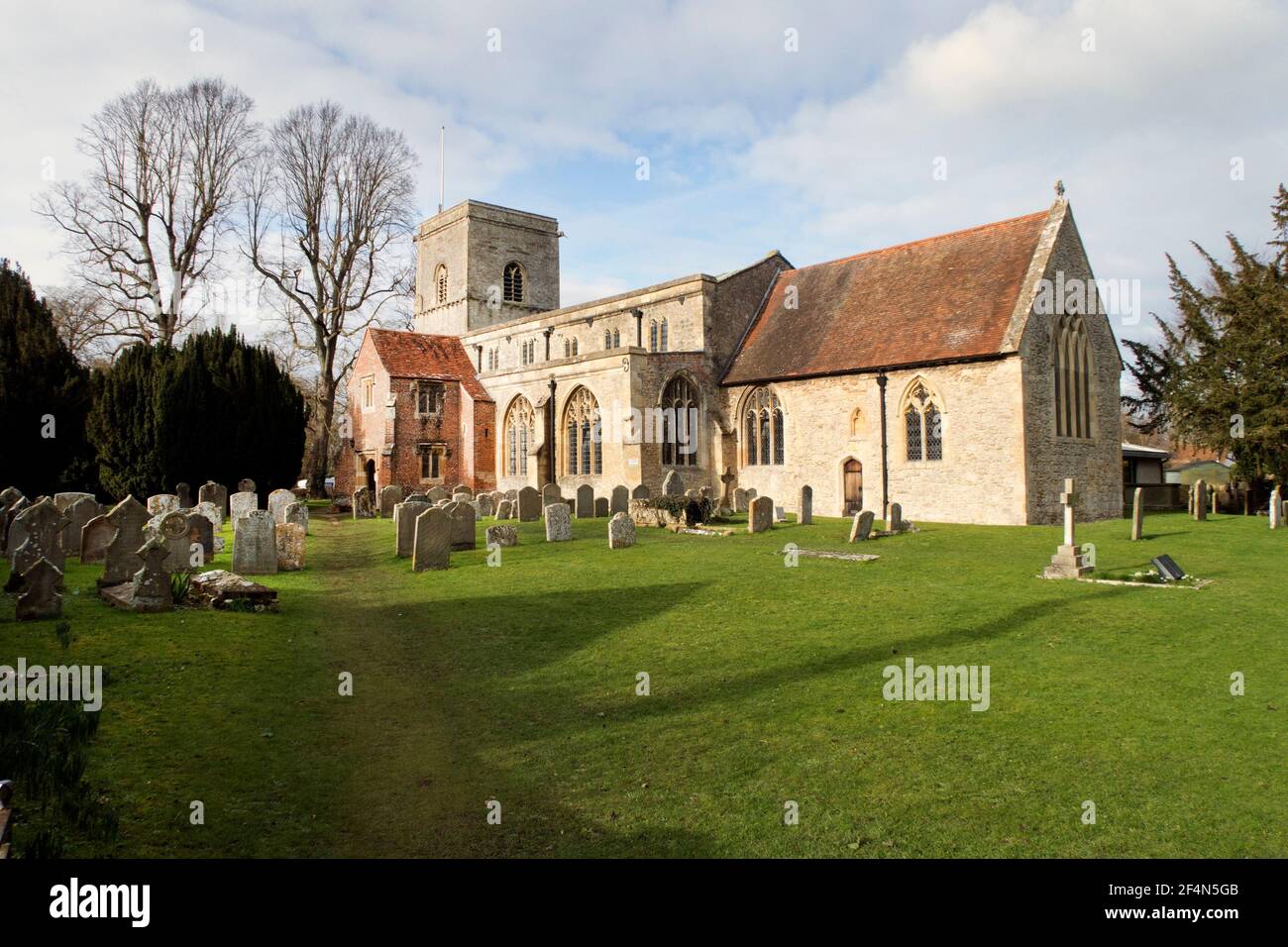 Die Pfarrkirche All Saints, Sutton Courtenay, Abingdon, Oxfordshire, England Stockfoto