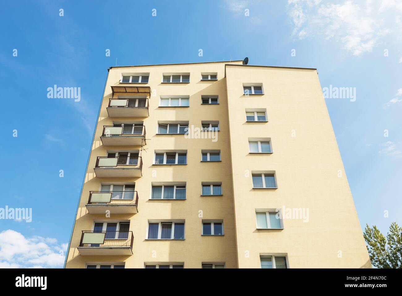 Andere Perspektive für einen gelben Palast Stockfoto