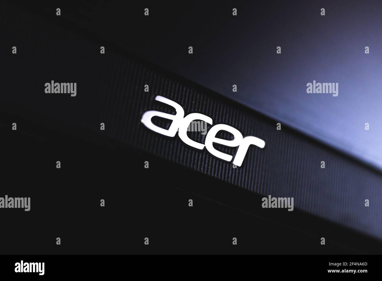 Charkow, Ukraine - 22. März 2021: Acer-Logo aus nächster Nähe Stockfoto