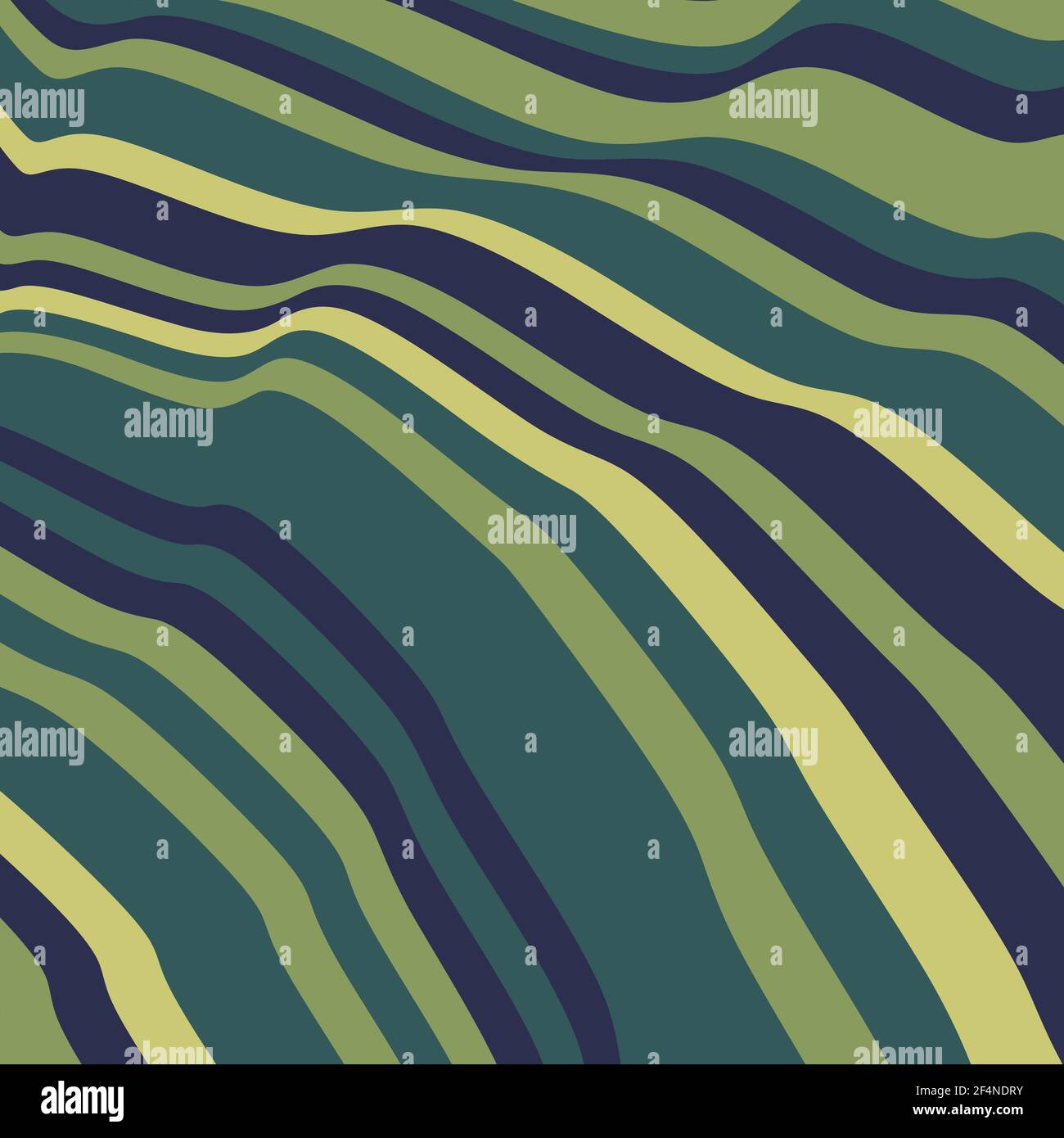 Abstraktes Wellenmuster. Farblich gestreifter Hintergrund. Vektorgrafik. Stock Vektor