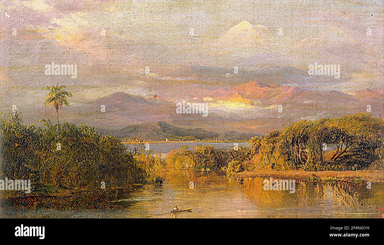 Frederic Edwin Kirche - Mount Chimborazo 1865 Stockfoto