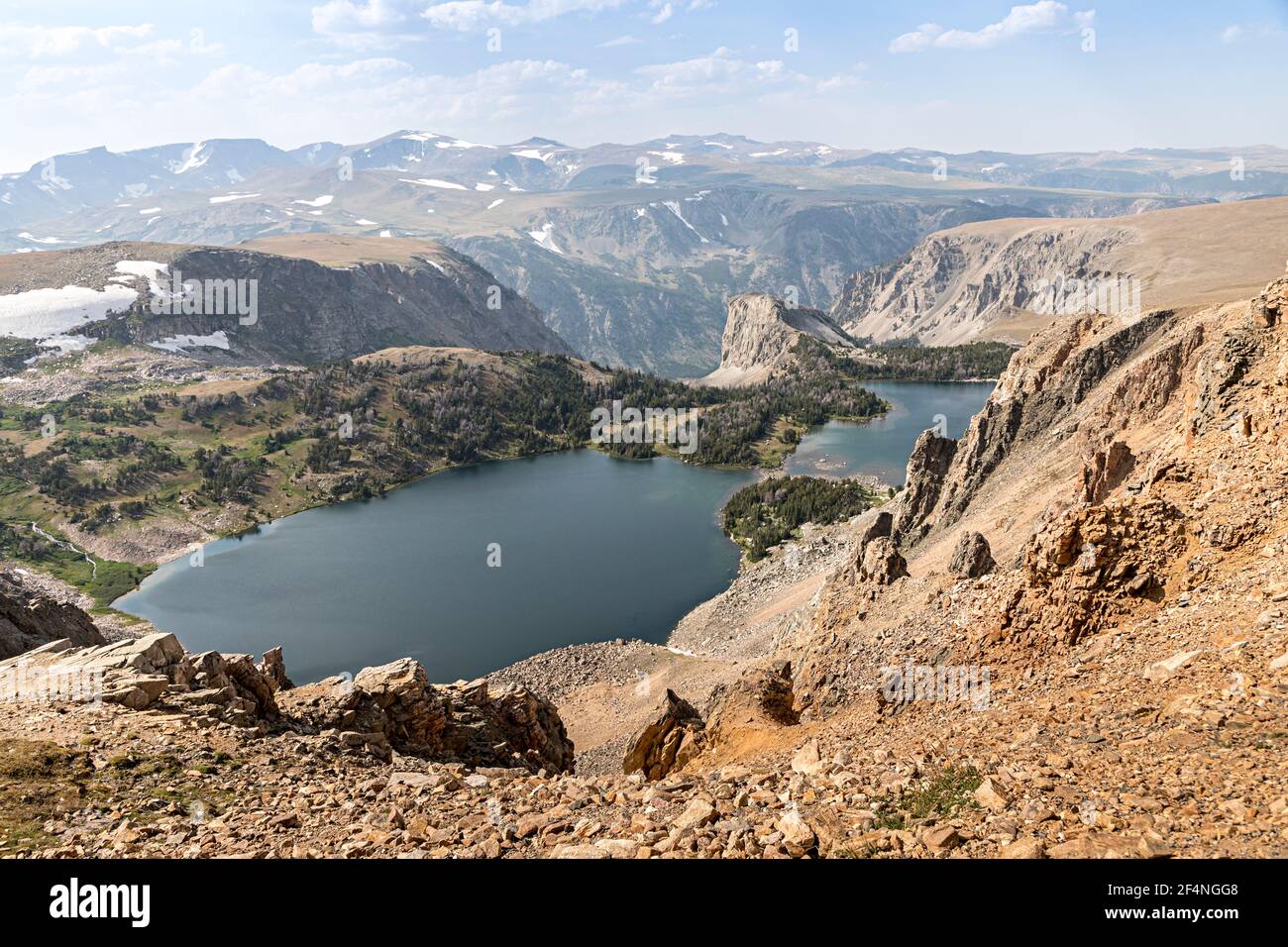 Twin Lakes, Beartooth Scenic Highway, Wyoming, USA Stockfoto