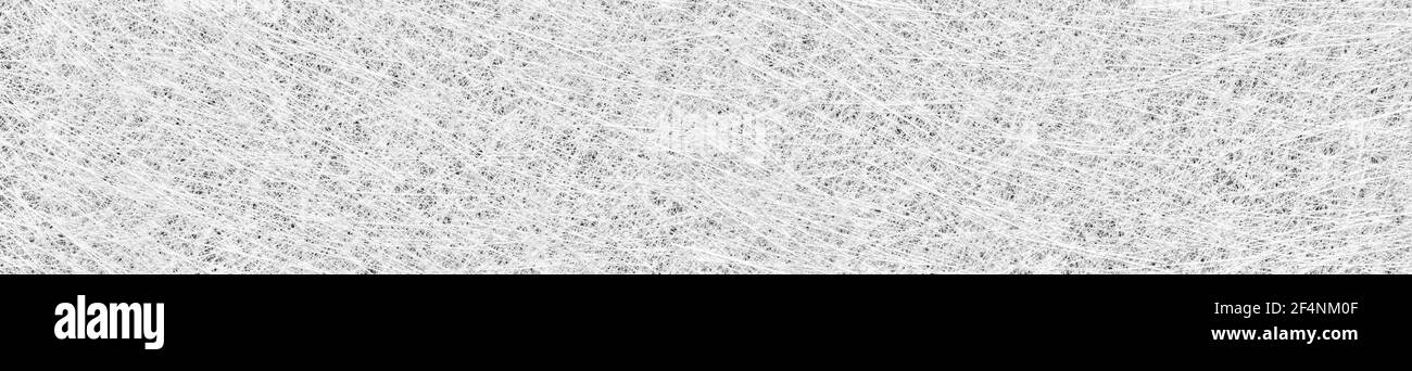 Fiberglas oder Fiberglas Filamente Folie, abstrakte Textur Hintergrund im Banner-Format. Hochauflösende Fotografie. Stockfoto Fiberglas oder Fiberglas Filamente Folie, abstrakte Textur Hintergrund im Banner-Format. Hochauflösende Fotografie. Stockfoto