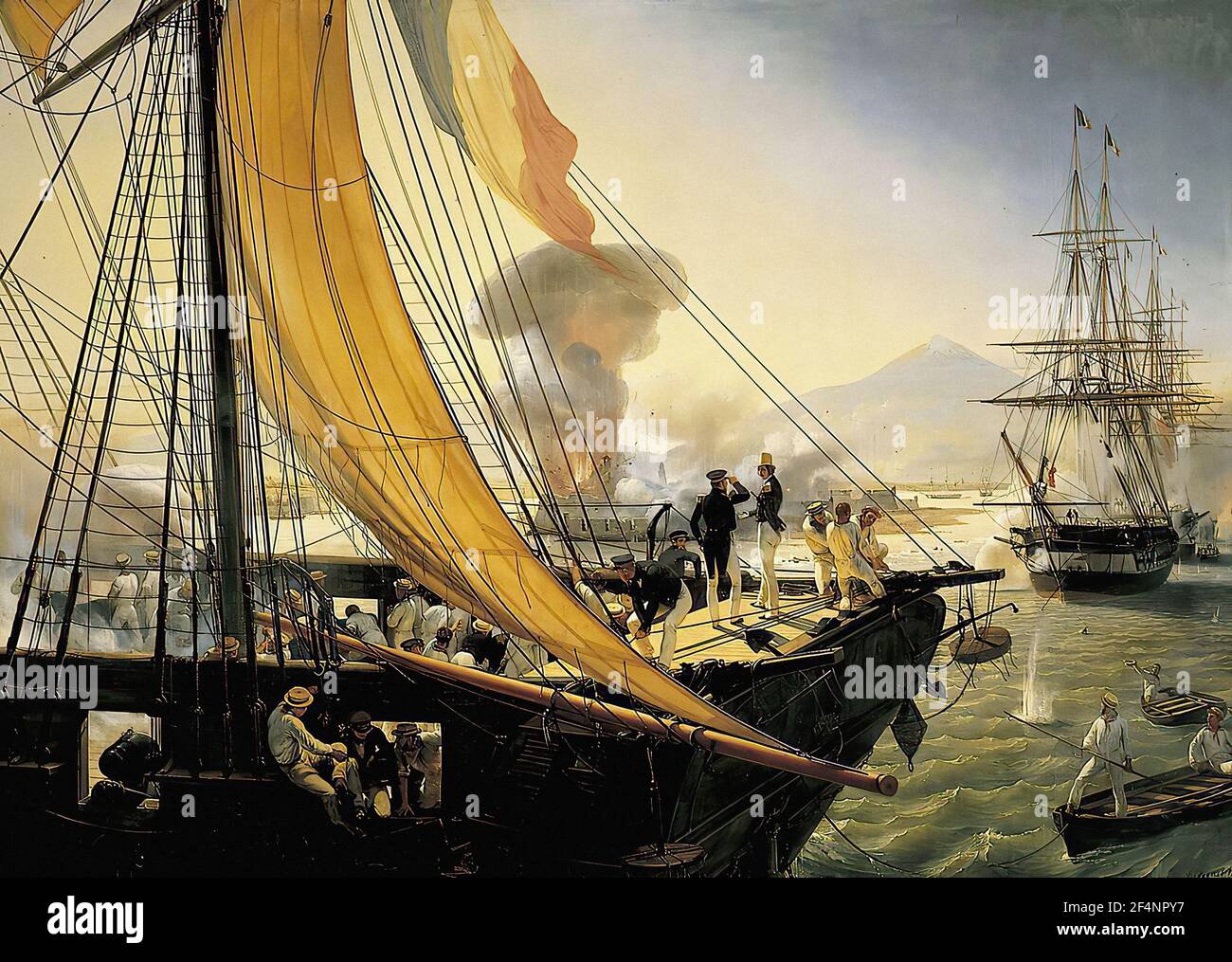 Horace Vernet - Szene Mexikanische Expedition 1838 1841 Stockfoto