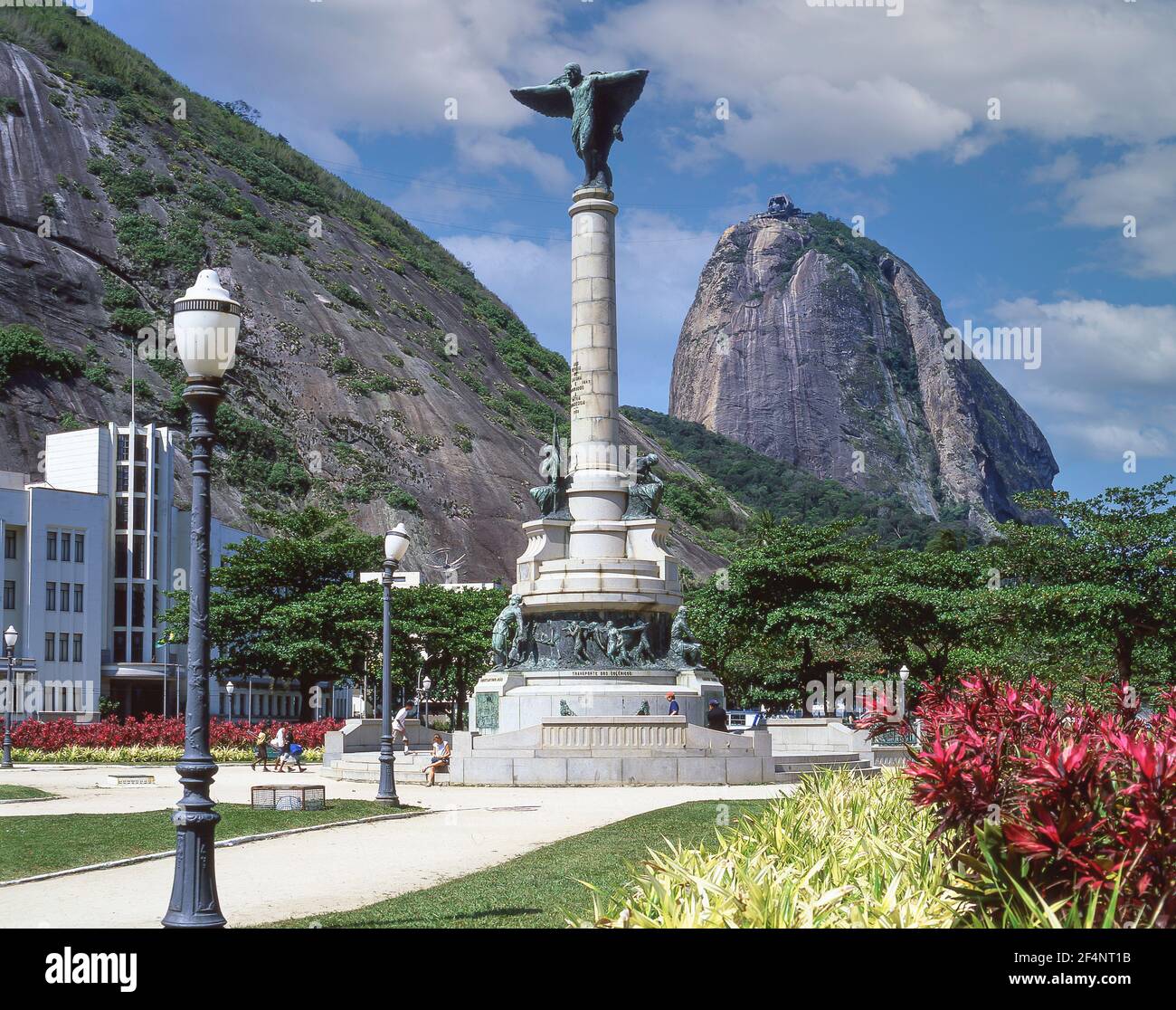 Zuckerhut und Kriegsdenkmal, Rio de Janeiro, Republik Brasilien Stockfoto