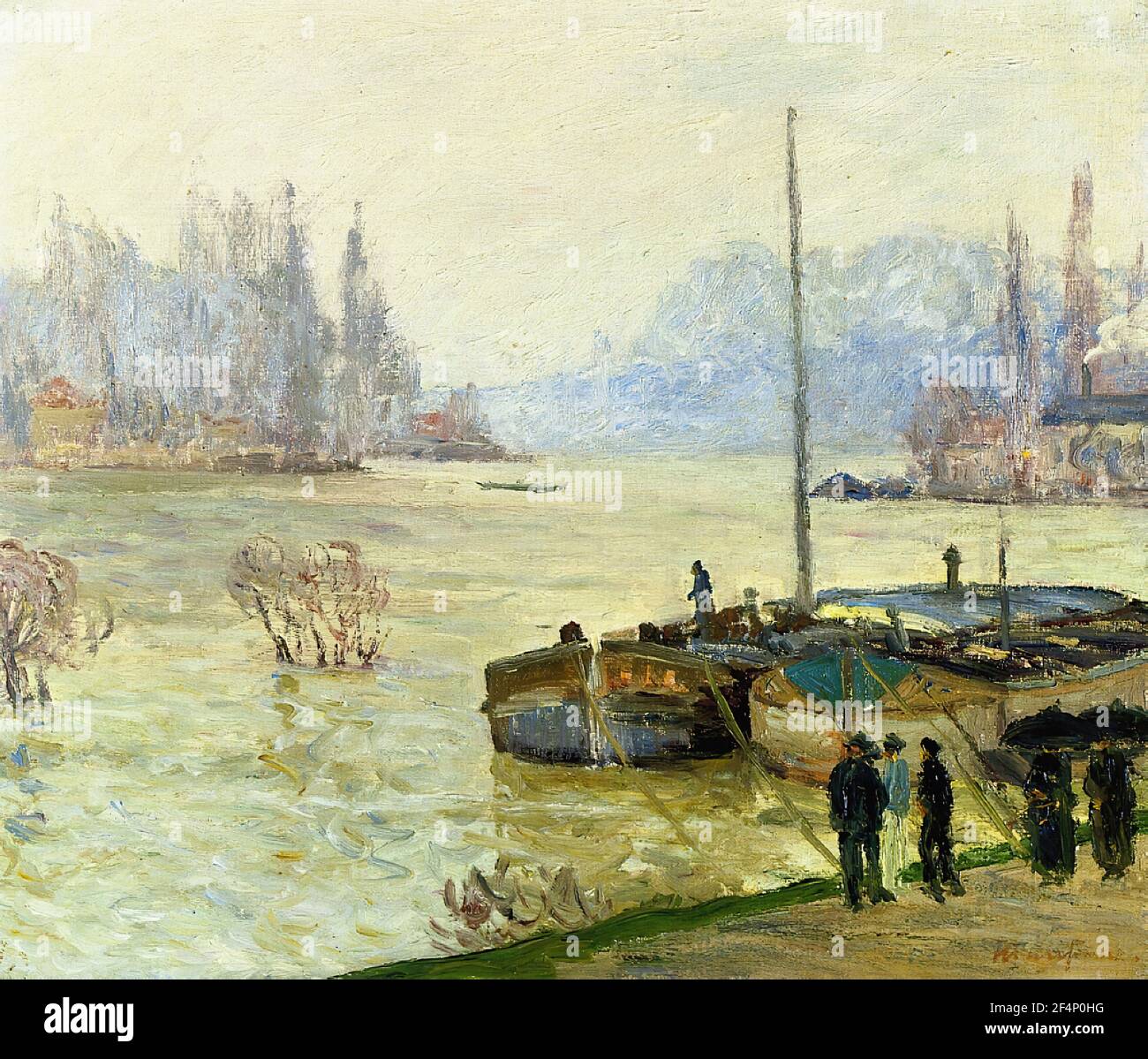 Maxime Maufra - Flood Joinville Le Pont 1910 Stockfoto