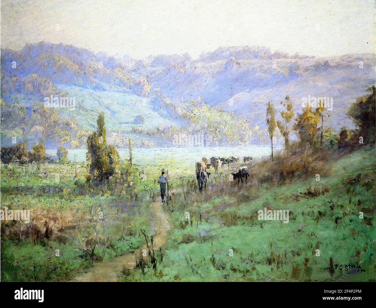 T. C. Steele - im Whitewater Valley bei Metamor 1894 Stockfoto