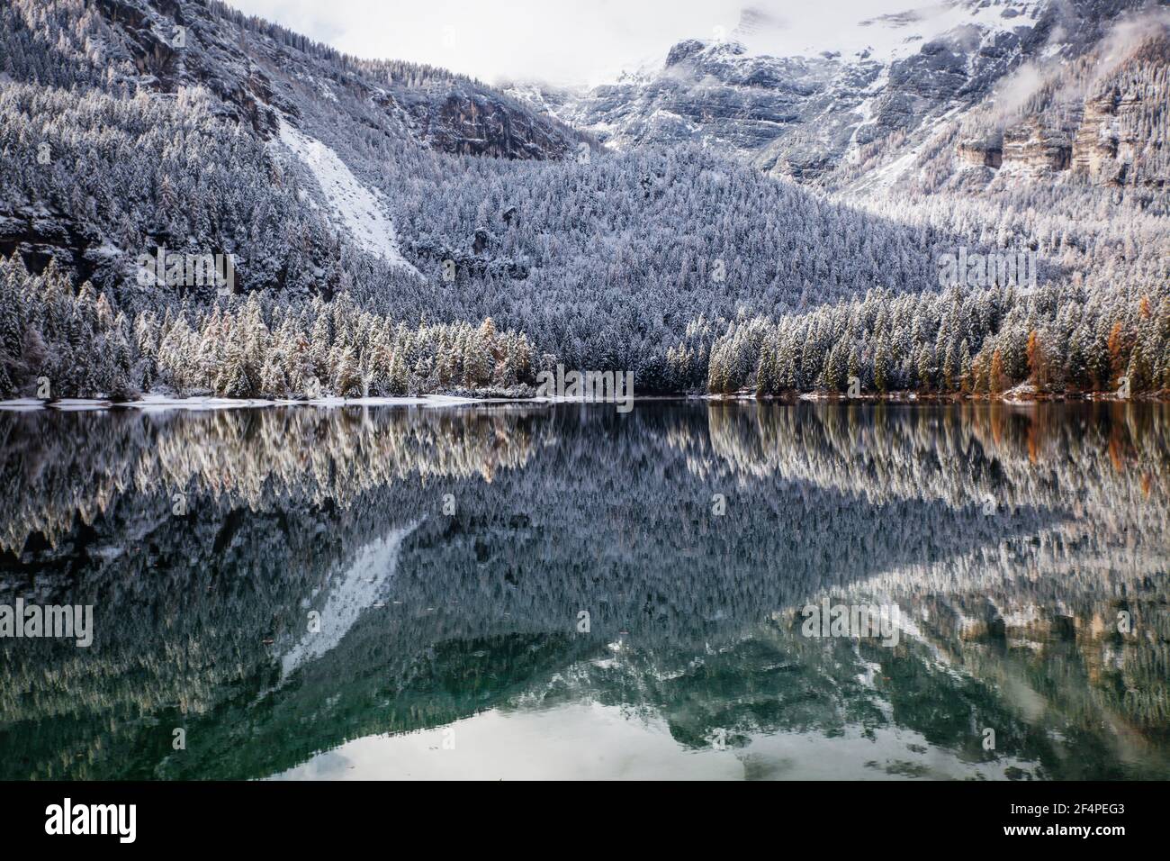 see in den Bergen Spätherbst, Alpen, Italien Stockfoto