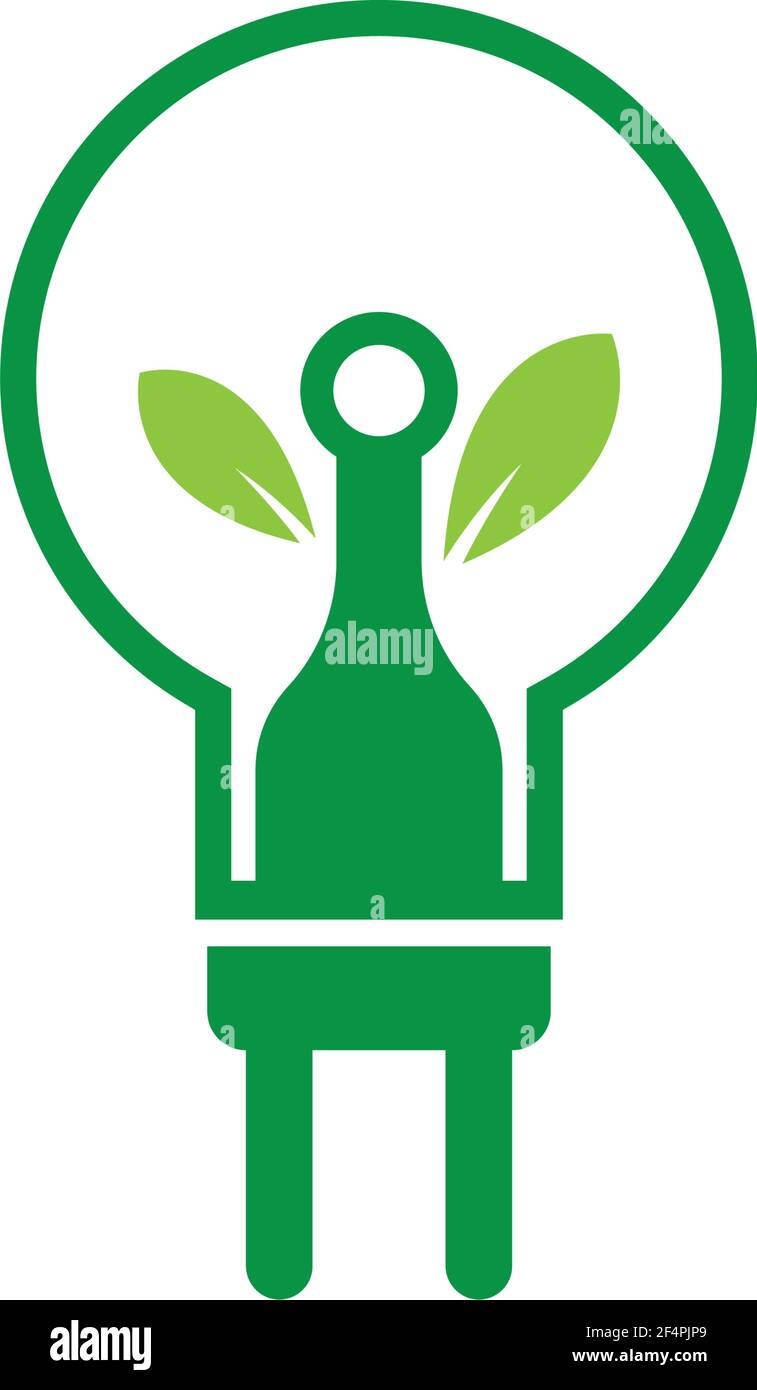 Eco Energy Symbol Logo Vorlage Vektor Illustration Stock Vektor