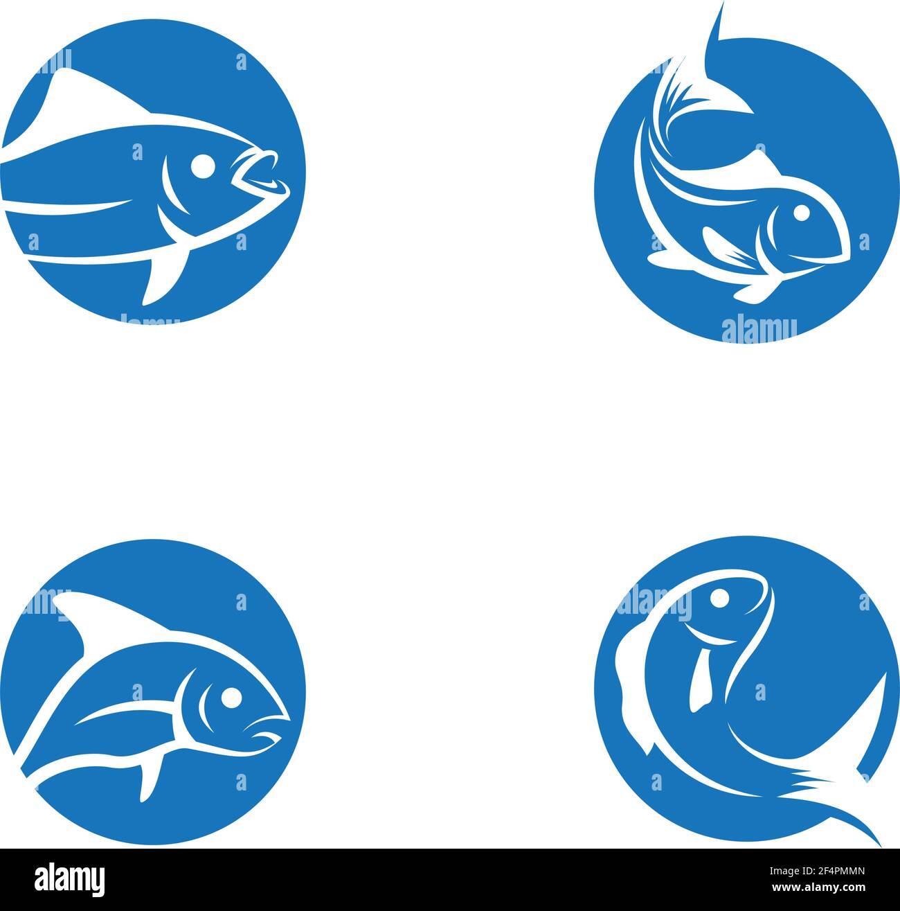 Bilder des Fish-Logos Stock Vektor
