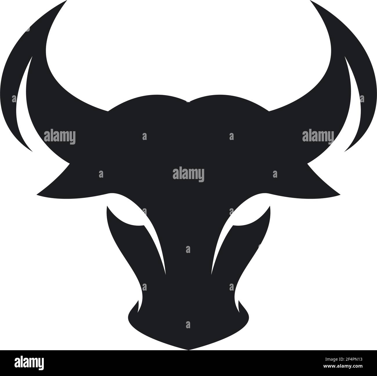 Stier Kopf Logo Vektor Symbol Design Stock Vektorgrafik Alamy