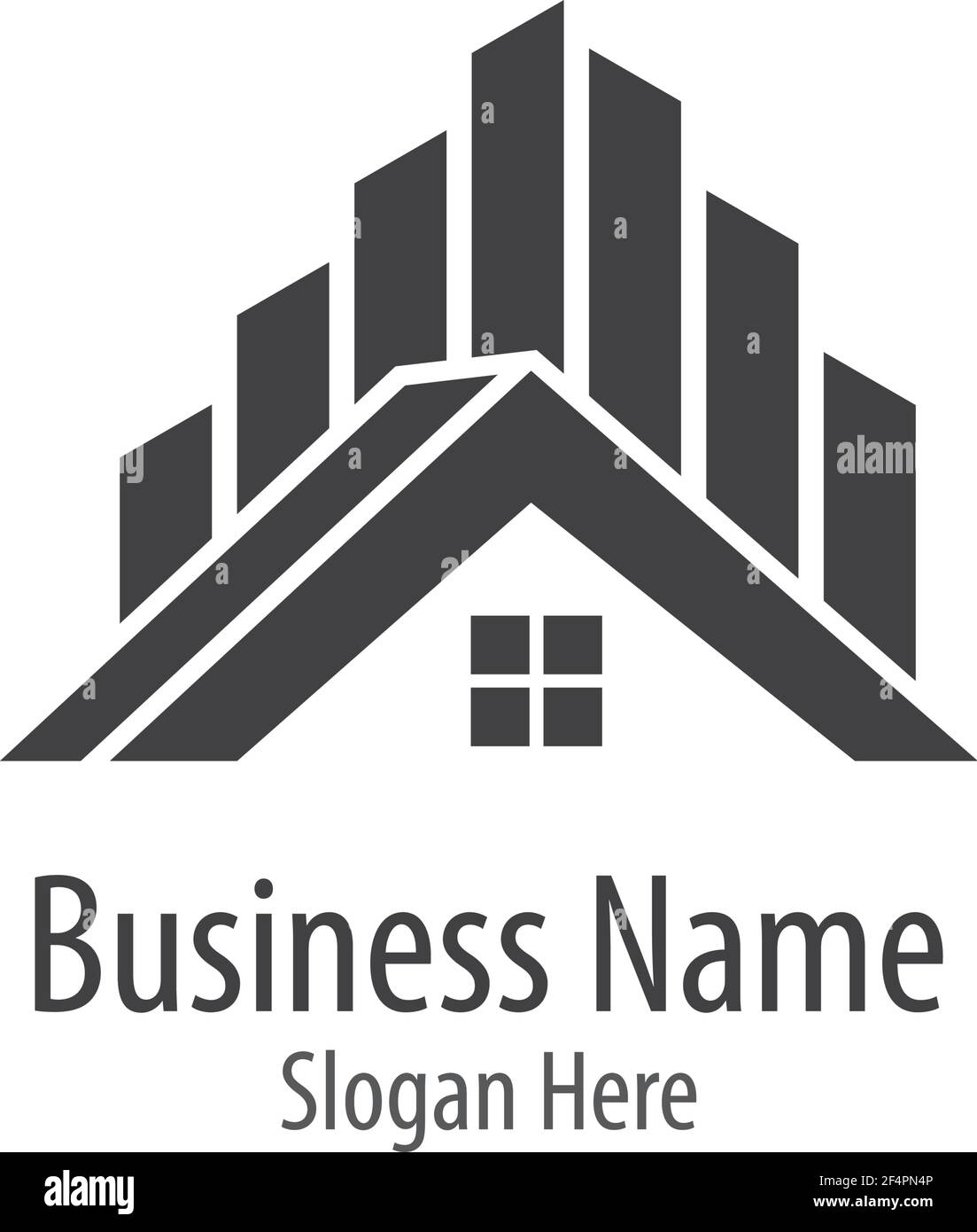 Bilder des Hauslogos Stock Vektor