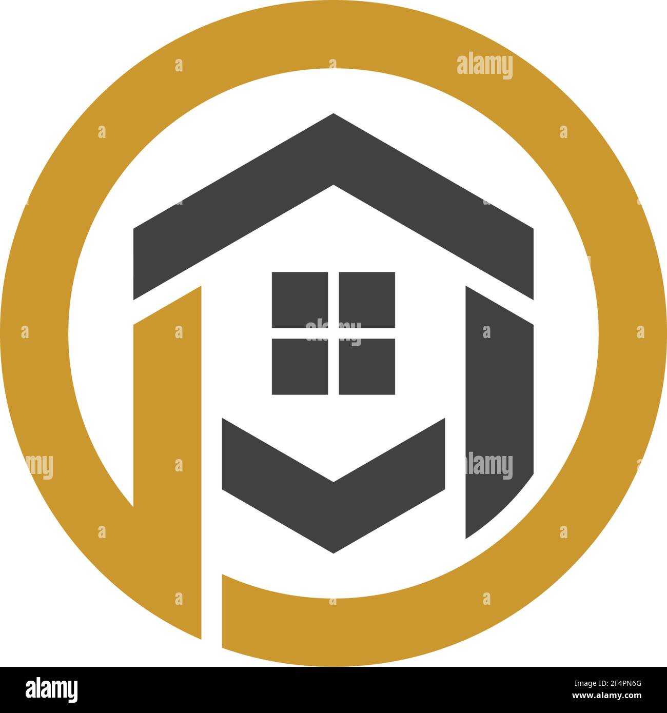 Bilder des Hauslogos Stock Vektor