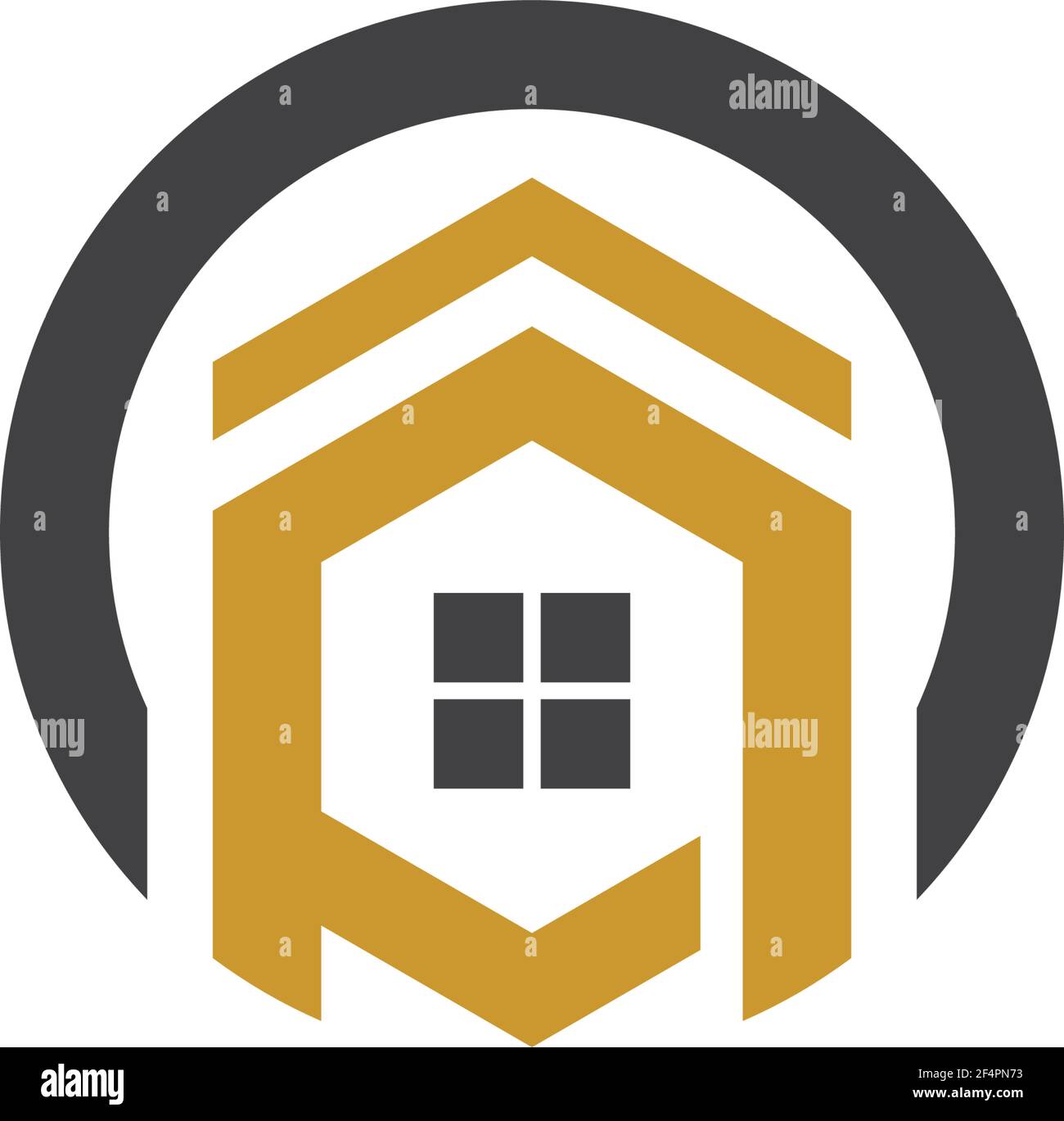 Bilder des Immobilienlogos Stock Vektor