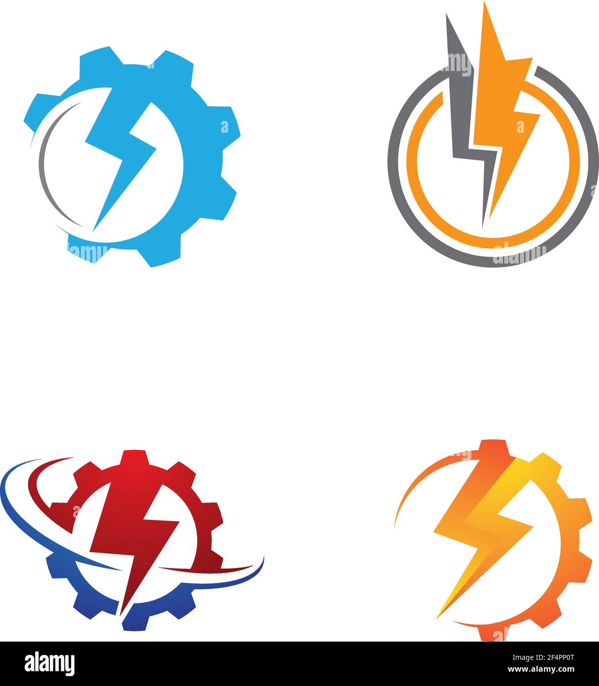 Lightning-Logo-Bilder Stock Vektor