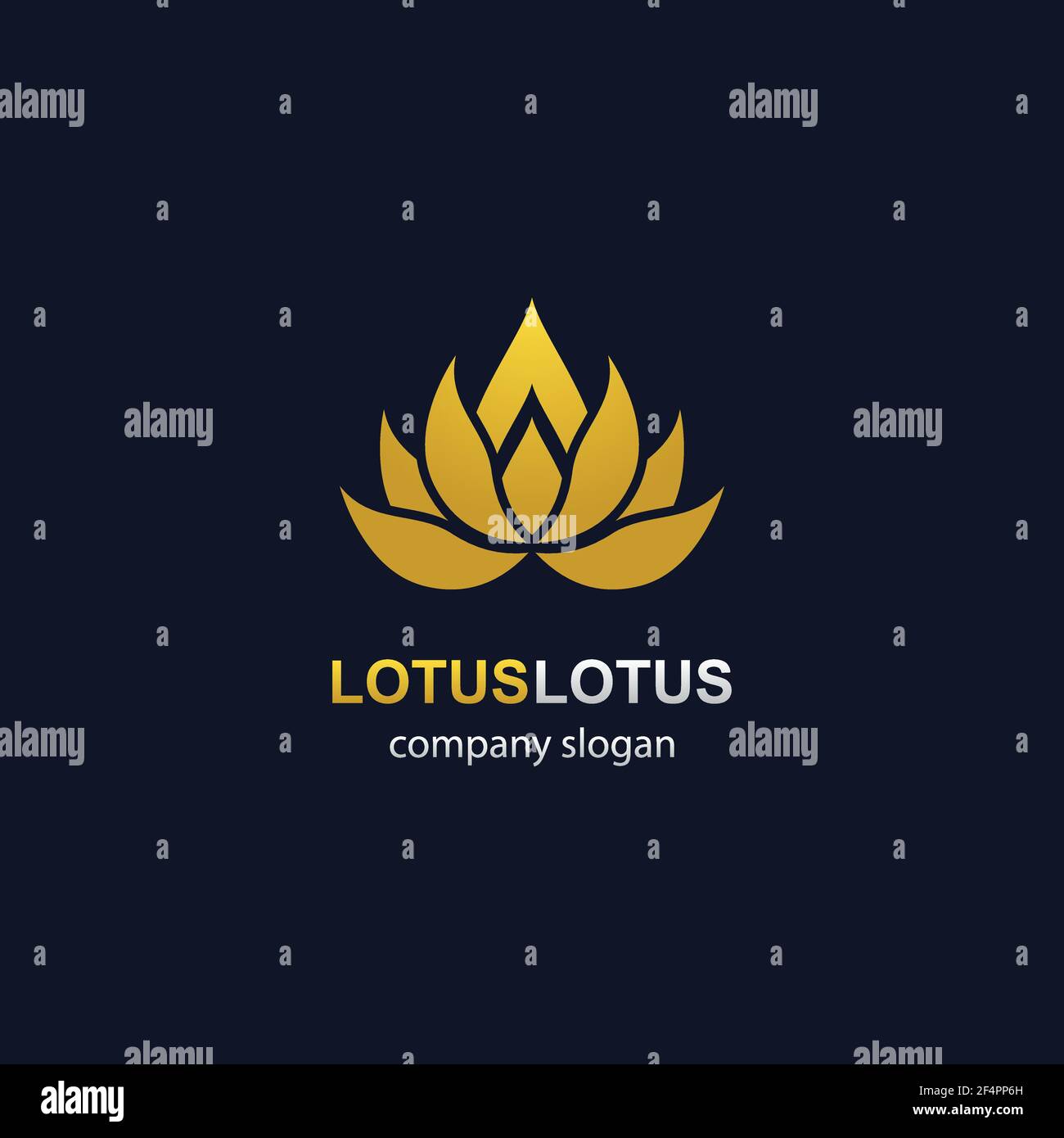 Lotus Logo Vorlage Vektor Symbol Design Stock Vektor