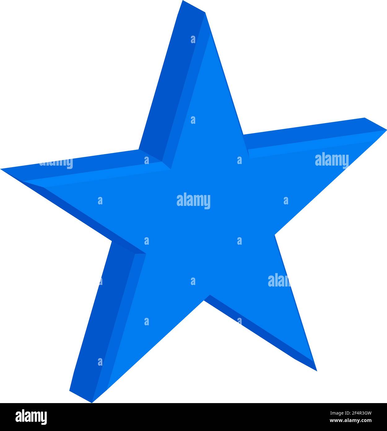 Star Design 3D Vektorgrafik Stock Vektor
