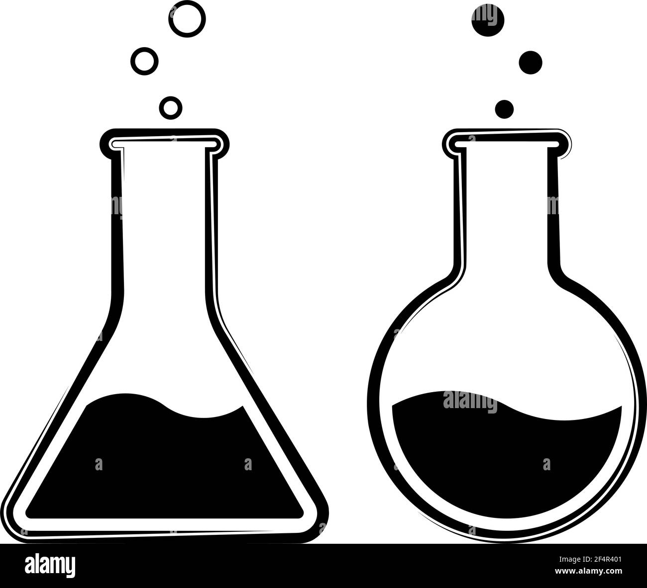 Laborglas Becher Icon Vektor Illustration Stock Vektor