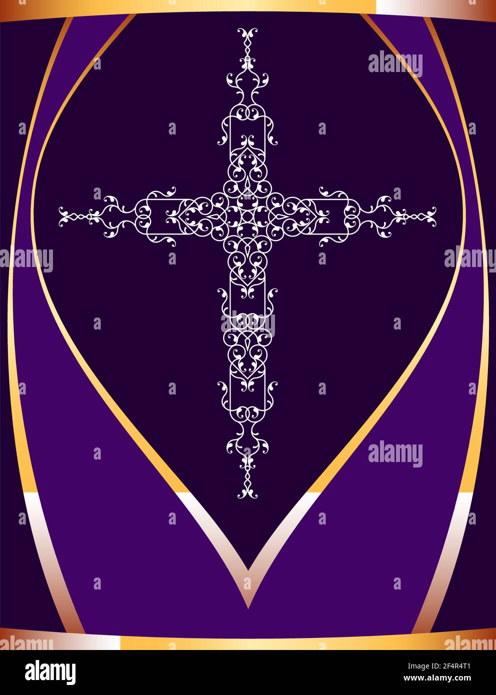 Christian Cross Design Vektorgrafiken Stock Vektor