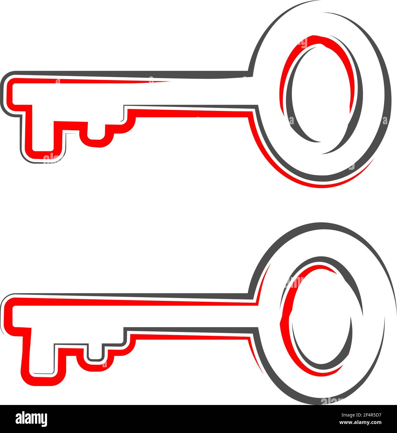 Vektorgrafik Für Schlüsselsymbol Stock Vektor