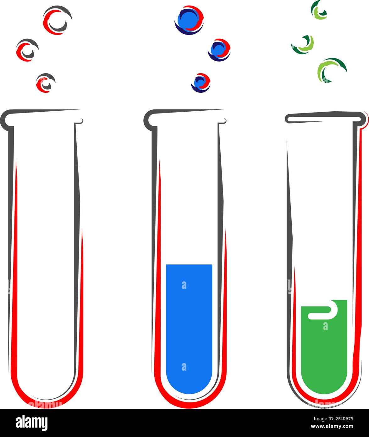 Vektorgrafik Für Laborteströhrchen Stock Vektor