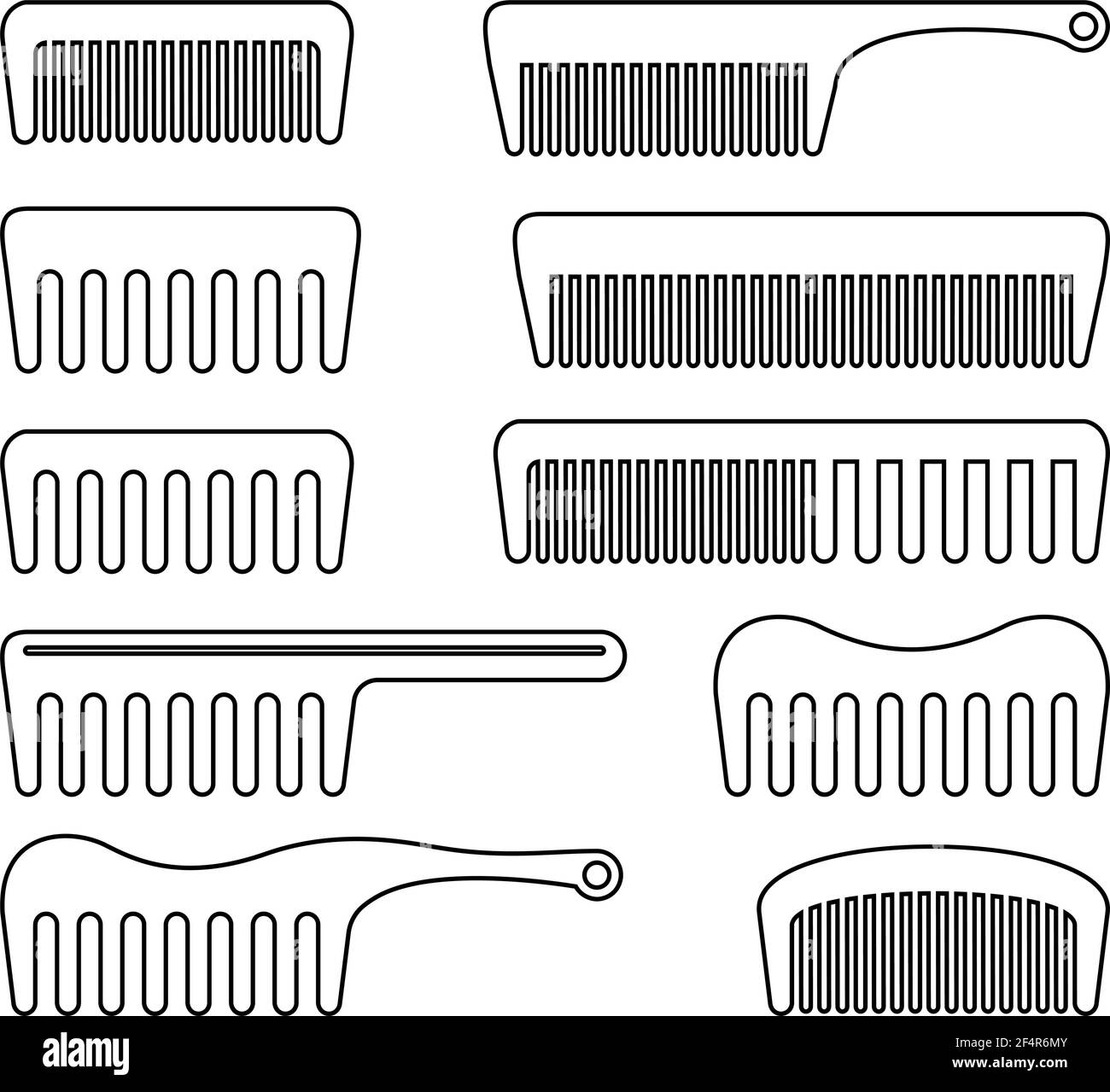 Kamm-Symbol Vektorgrafik Stock Vektor