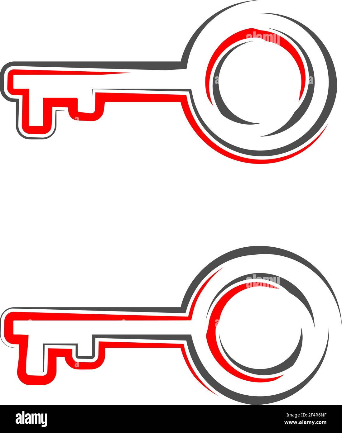 Vektorgrafik Für Schlüsselsymbol Stock Vektor