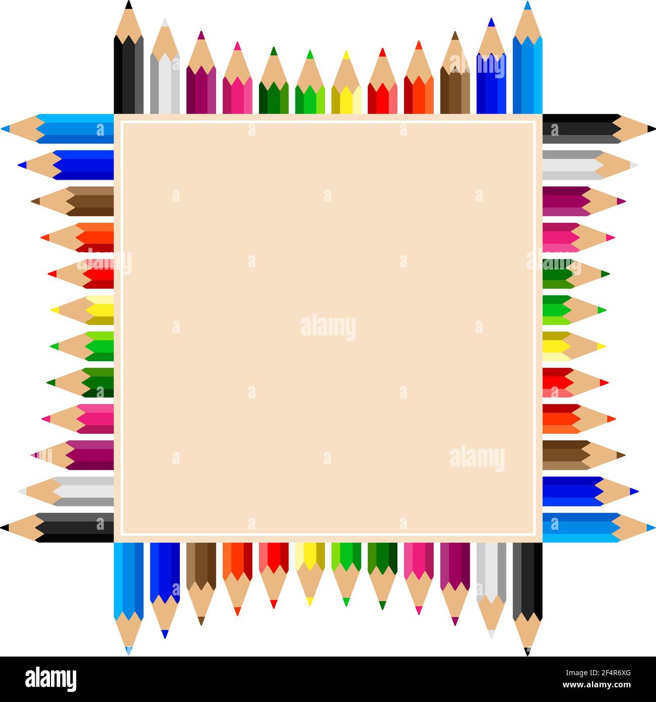 Farbschablonen Set Vektor Illustration Stock Vektor