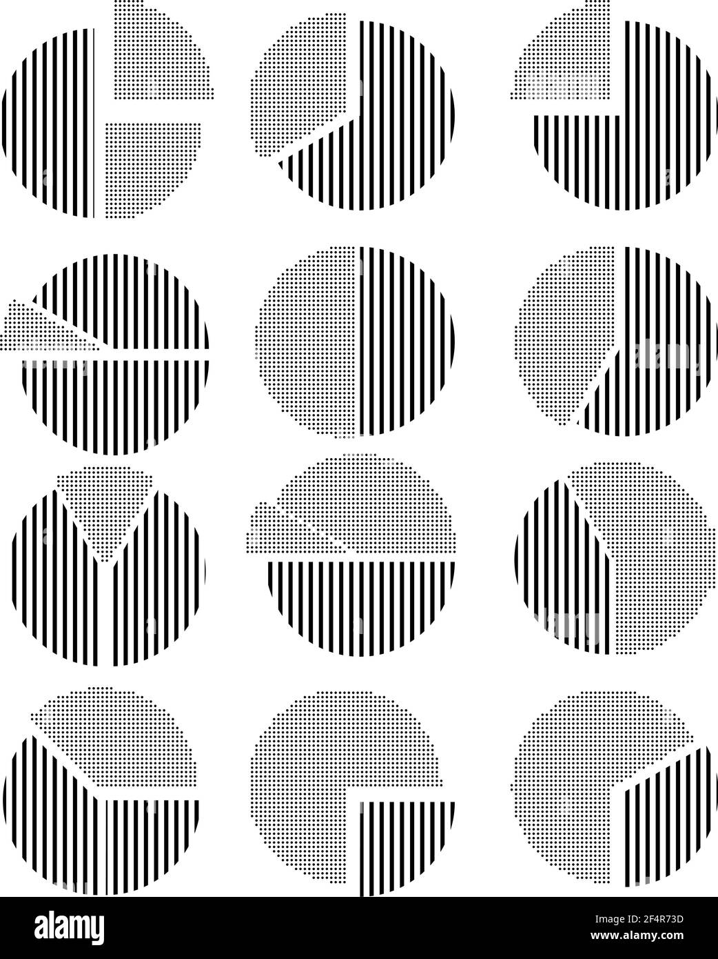 Kreisdiagrammsymbol Vector Illustration Stock Vektor