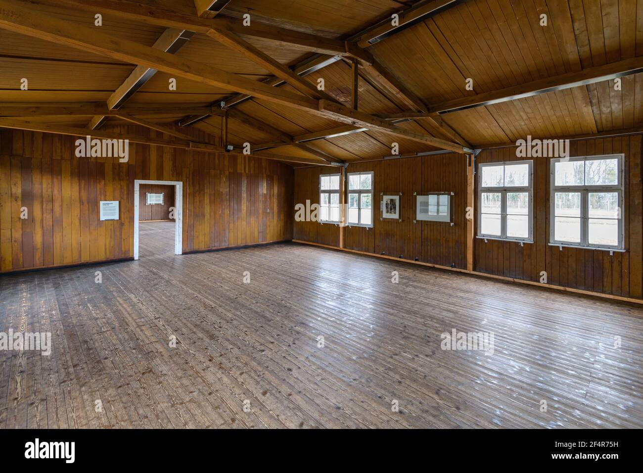 mauthausen, österreich, 26. märz 2019, KZ-Gedenkstätte mauthausen, in einer Baracke des Konzentrationslagers Stockfoto