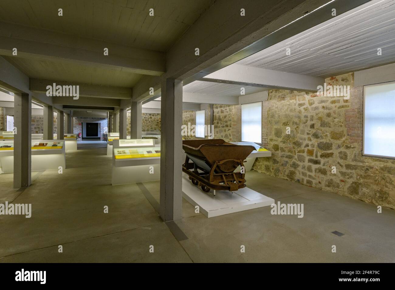 mauthausen, österreich, 26. märz 2019, KZ-Gedenkstätte mauthausen, KZ, Ausstellung Stockfoto