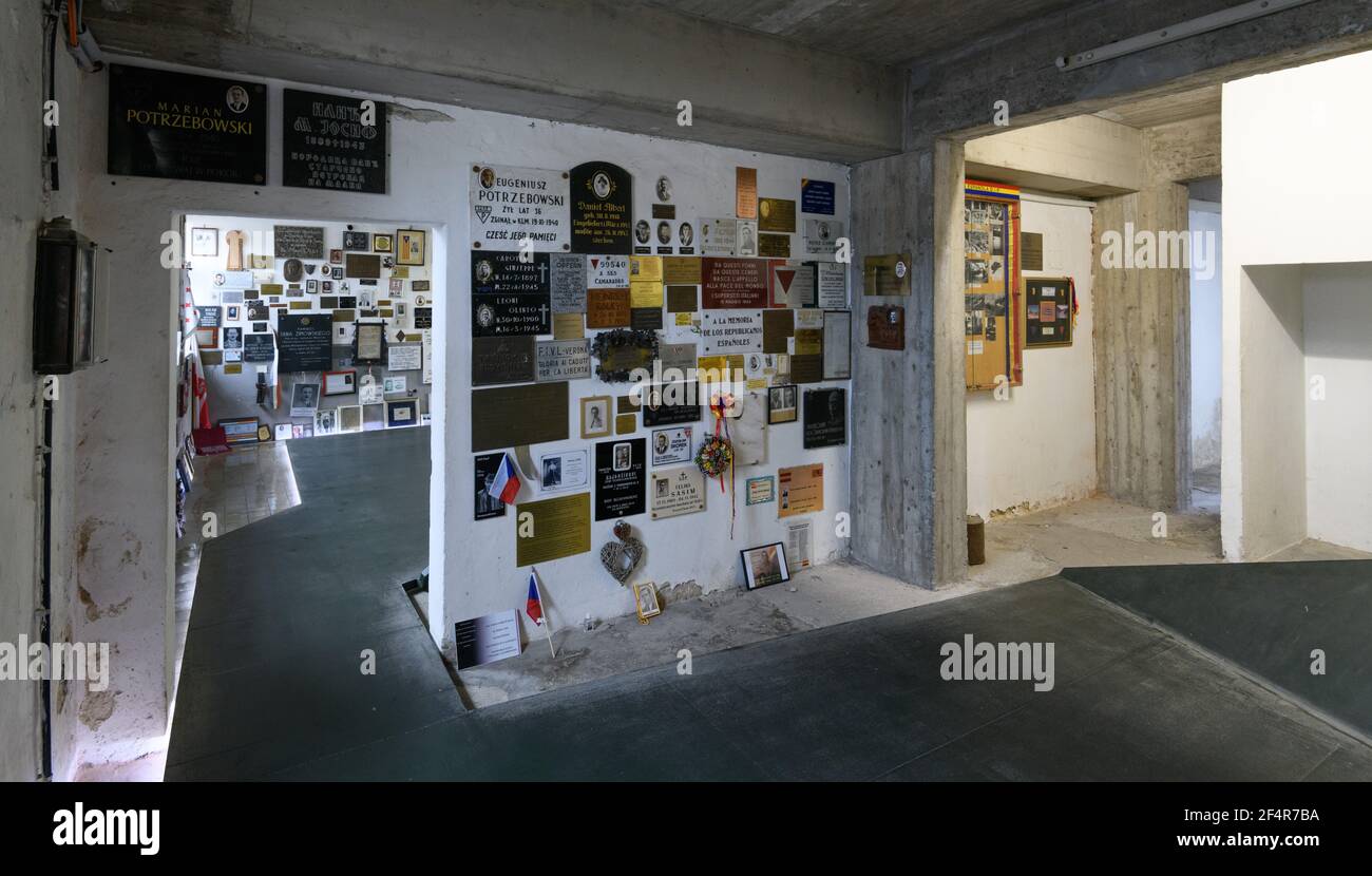 mauthausen, österreich, 26. märz 2019, KZ-Gedenkstätte mauthausen, KZ, Im Inneren des Krematoriums Stockfoto