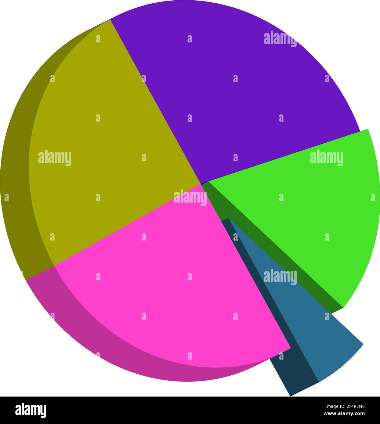 Kreisdiagrammsymbol Vector Illustration Stock Vektor