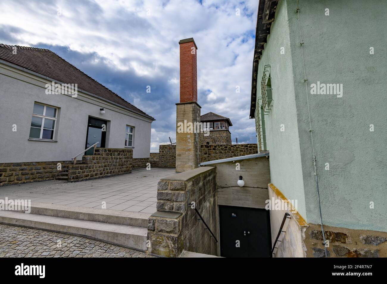 mauthausen, österreich, 26. märz 2019, KZ-Gedenkstätte mauthausen, KZ, Gaskammer-Gebäude Stockfoto