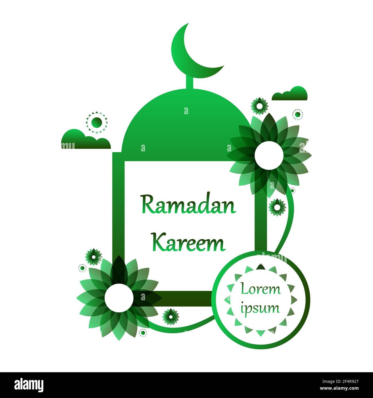 ramadan Illustration. islamische Illustration. Hintergrundvorlage, Design-Element-Konzept Stockfoto
