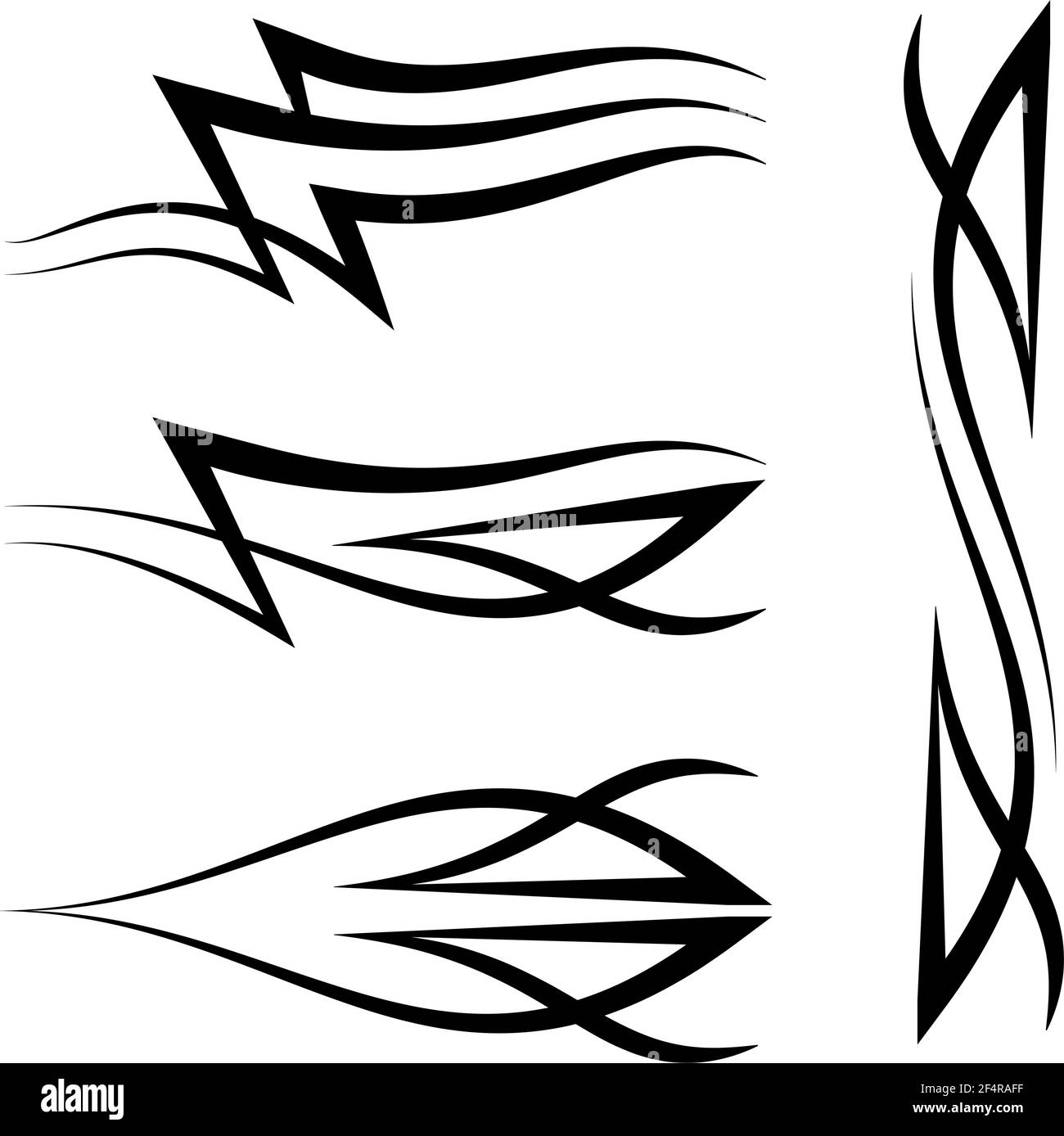 Tribal Car Decal : Vinyl Bereit, Fahrzeug-Grafik Vektor Illustration Stock Vektor