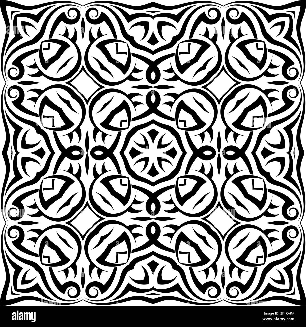 Tribal Tattoo Design Vektorgrafiken Stock Vektor