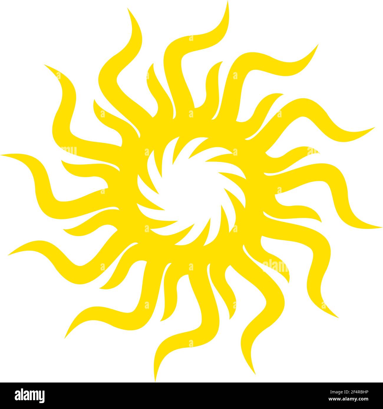 Tribal Tattoo Sonne, Flamme Tribal Design Vektor Illustration Stock Vektor