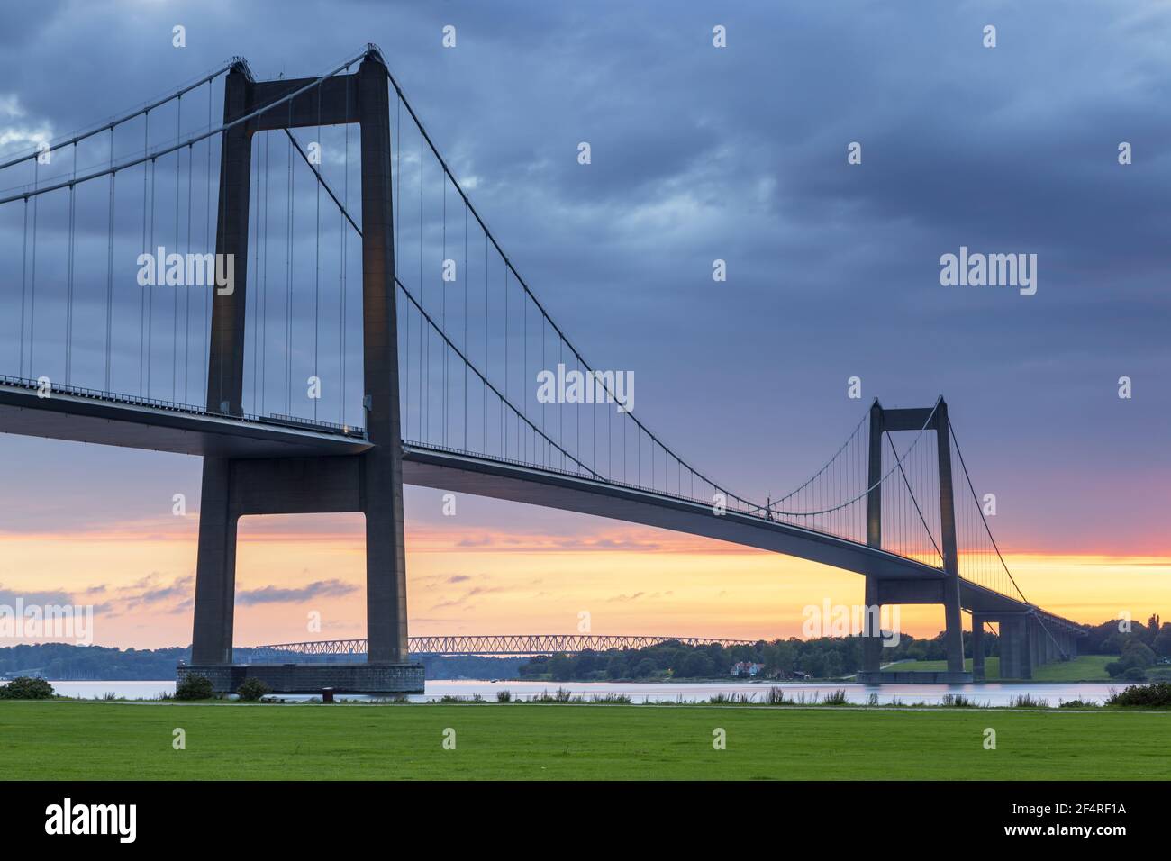 Geographie / Reisen, Dänemark, Syddanmark, Insel Fünen, Brücke Nu Lillebaeltsbro über den Kleinen Gürtel AT, Additional-Rights-Clearance-Info-not-available Stockfoto