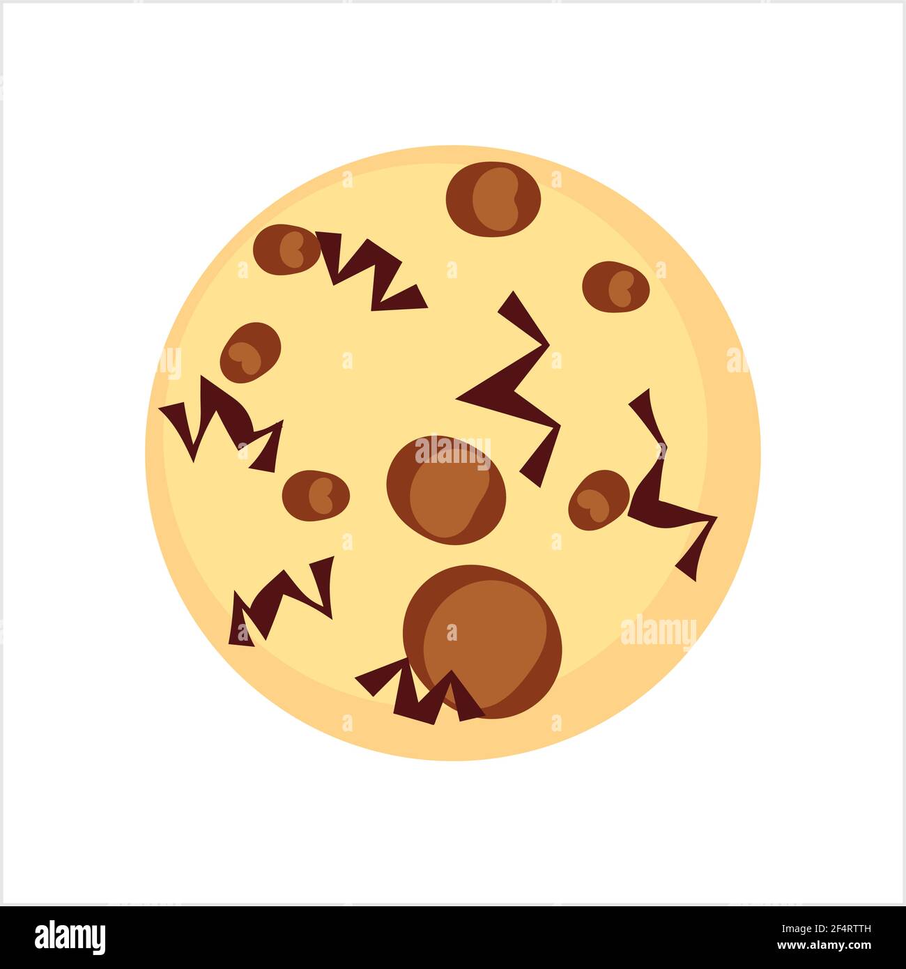 Cookie-Symbol, Biscuit-Symbol Vektor-Kunst Illustration Stock Vektor