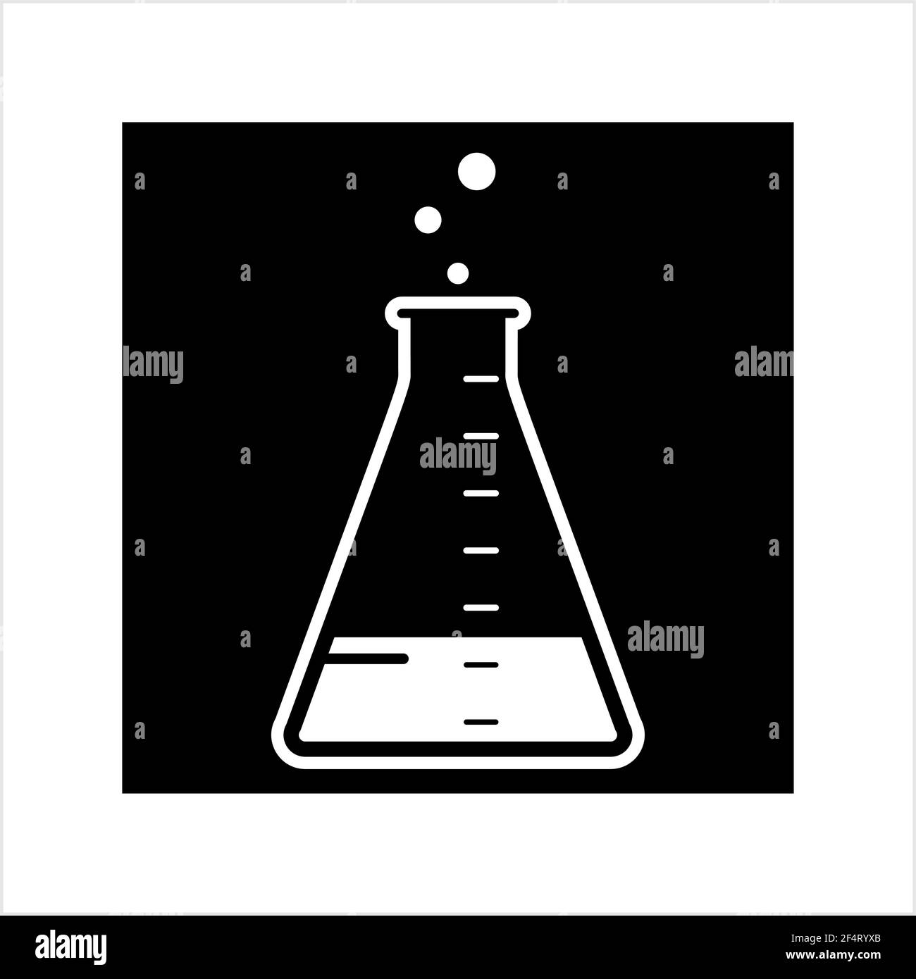 Labor Glas Becher Icon Design Vektor Kunst Illustration Stock Vektor