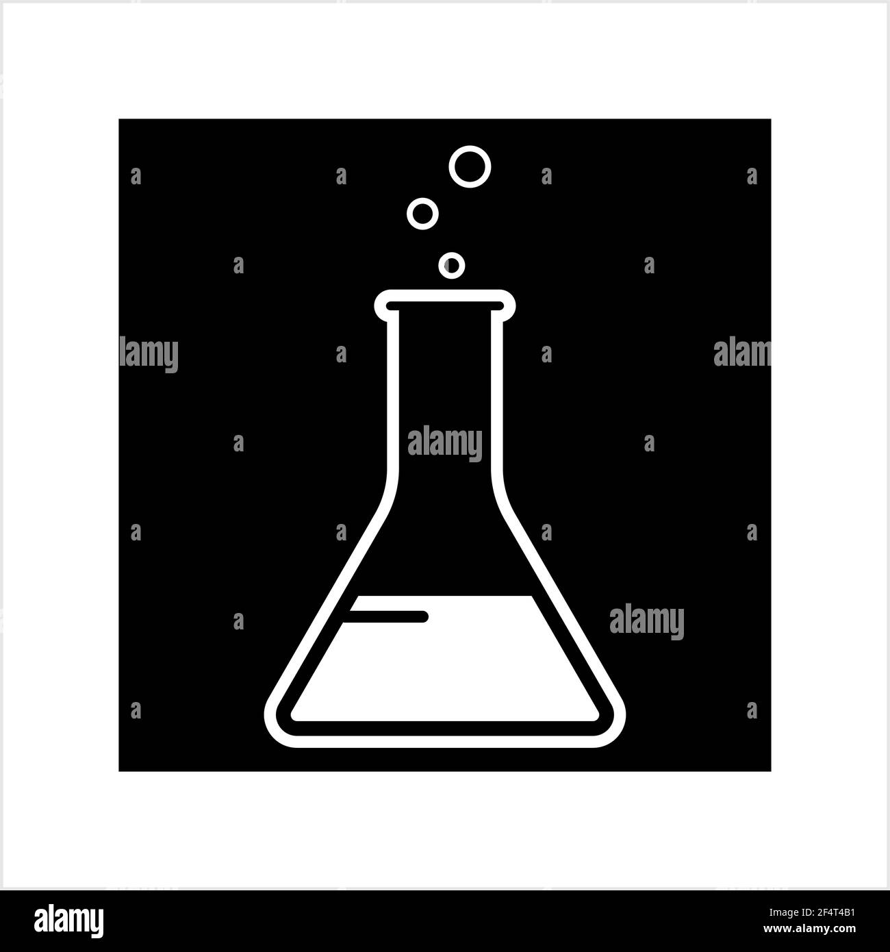 Labor Glas Becher Icon Design Vektor Kunst Illustration Stock Vektor