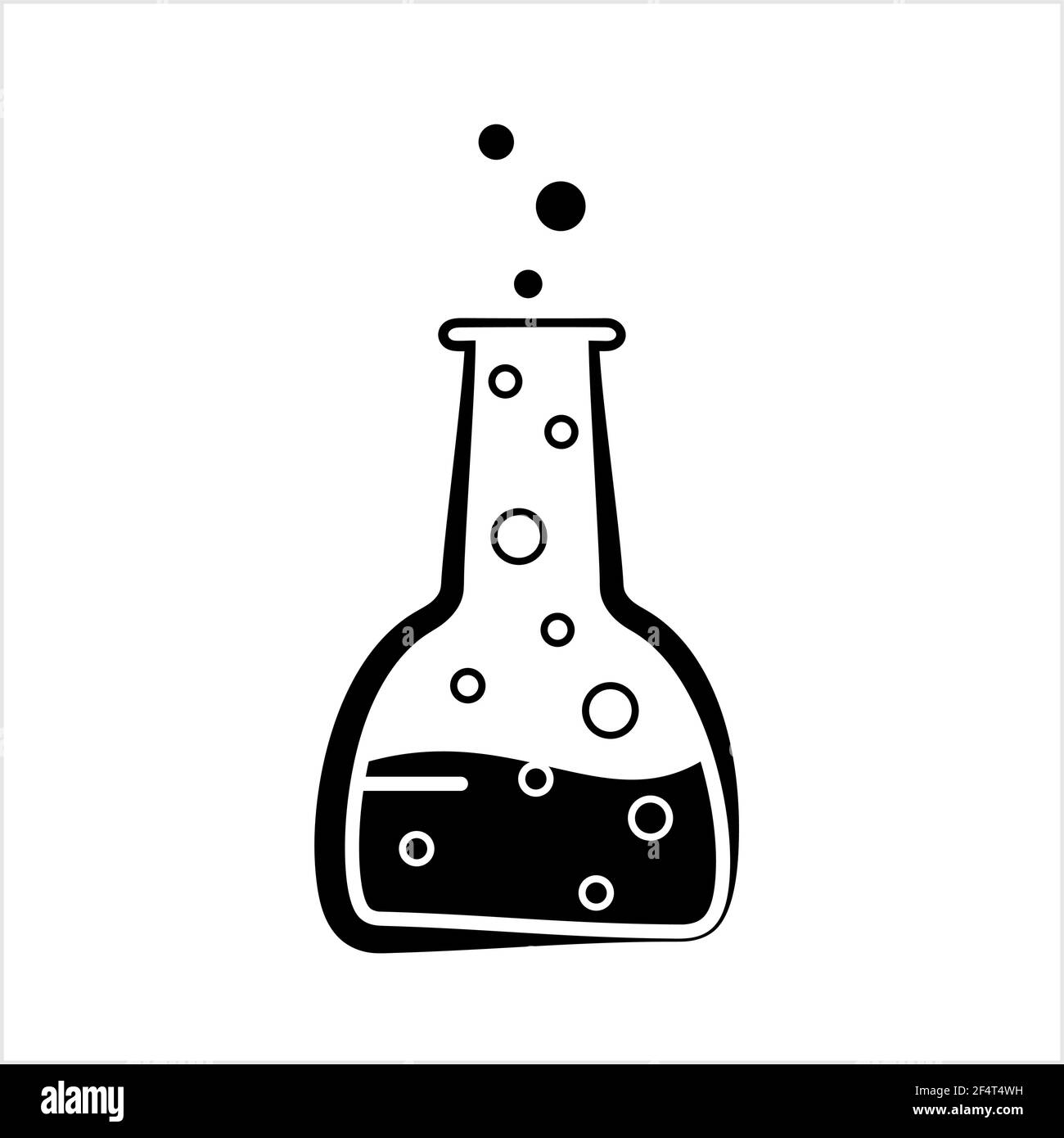 Labor Glas Becher Icon Design Vektor Kunst Illustration Stock Vektor